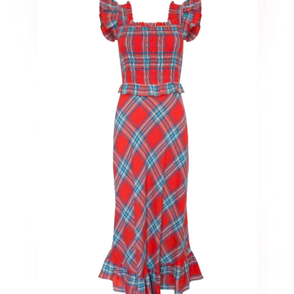 Hunter Bell Mimi Dress in Poppy Plaid Size Small